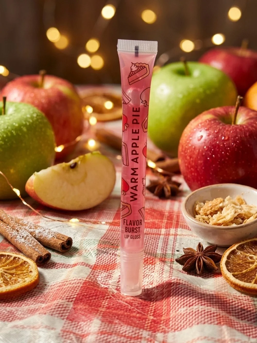 RARE Bath & Body Works Warm Apple Pie Flavor Burst Lip Gloss HTF